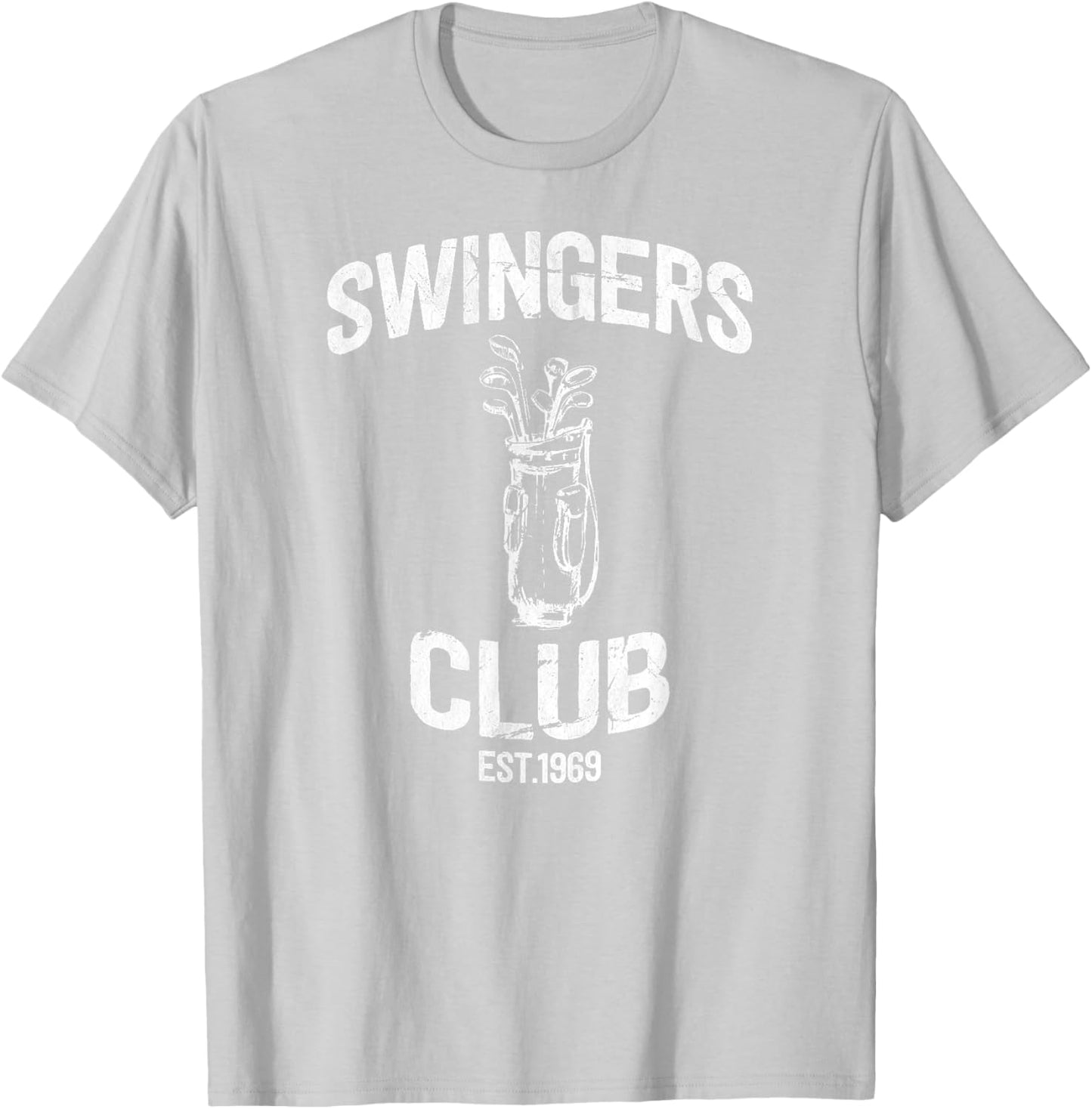 Swingers Club golf clubs funny golf Sarcastic Golfing men T-Shirt - T-Shirt | Ash