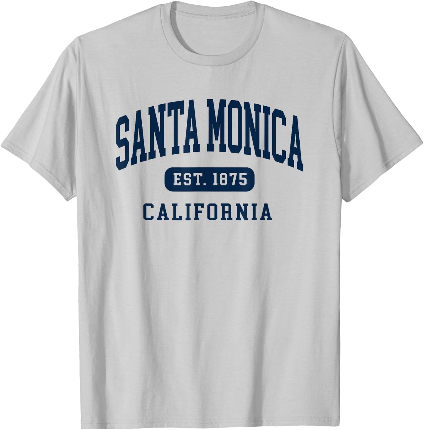 Santa Monica California Retro Est 1875 Vintage Souvenir T-Shirt - T-Shirt | Ash