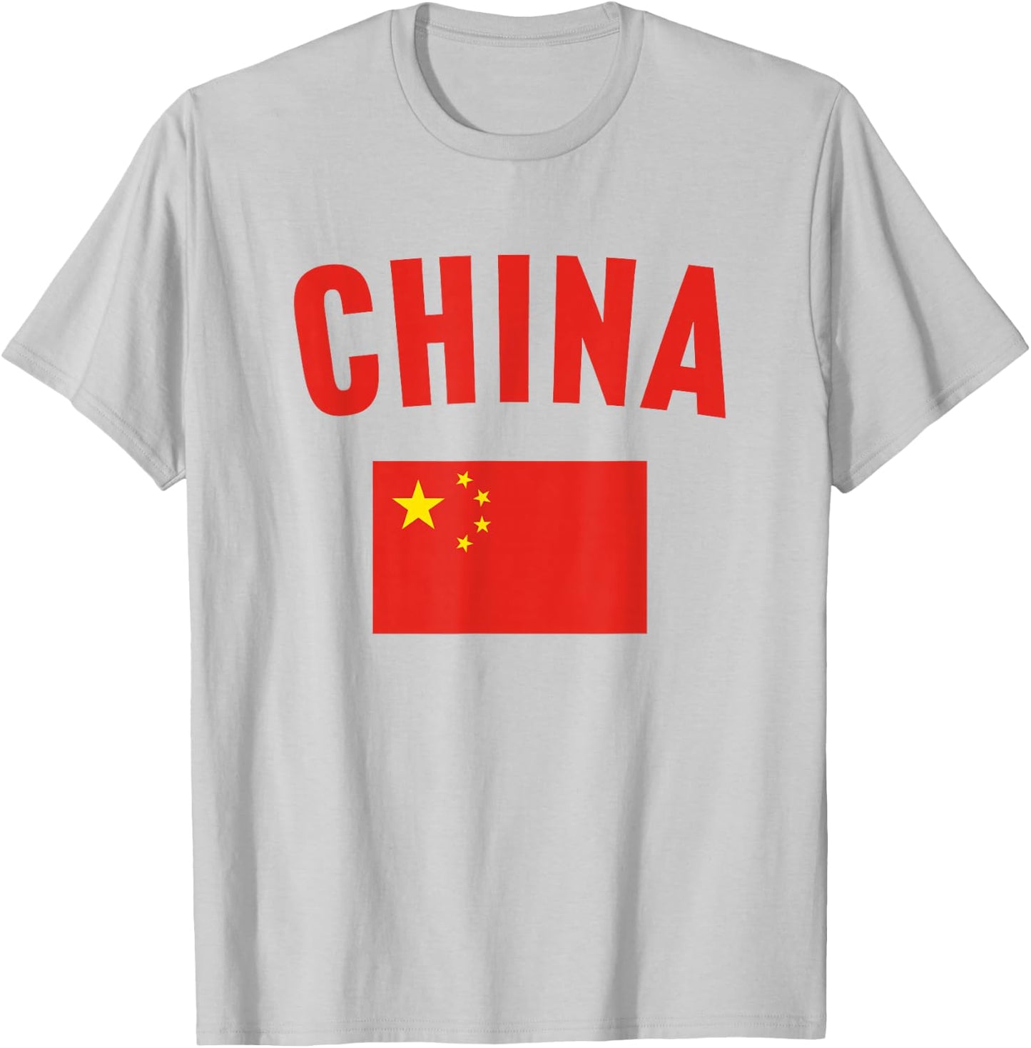 China Flag T-Shirt - T-Shirt | Ash