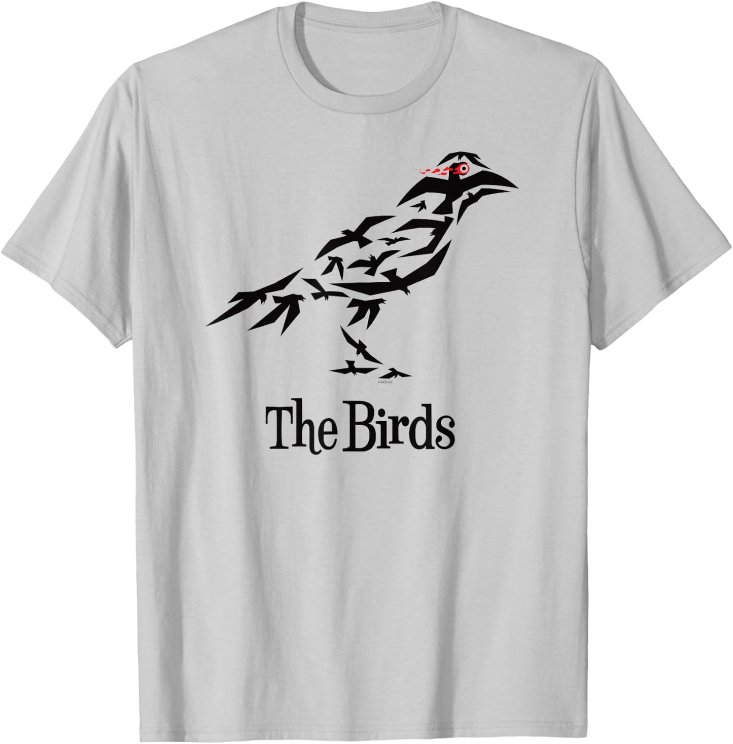 The Birds Alfred Hitchcock Raven T-Shirt - T-Shirt | Ash