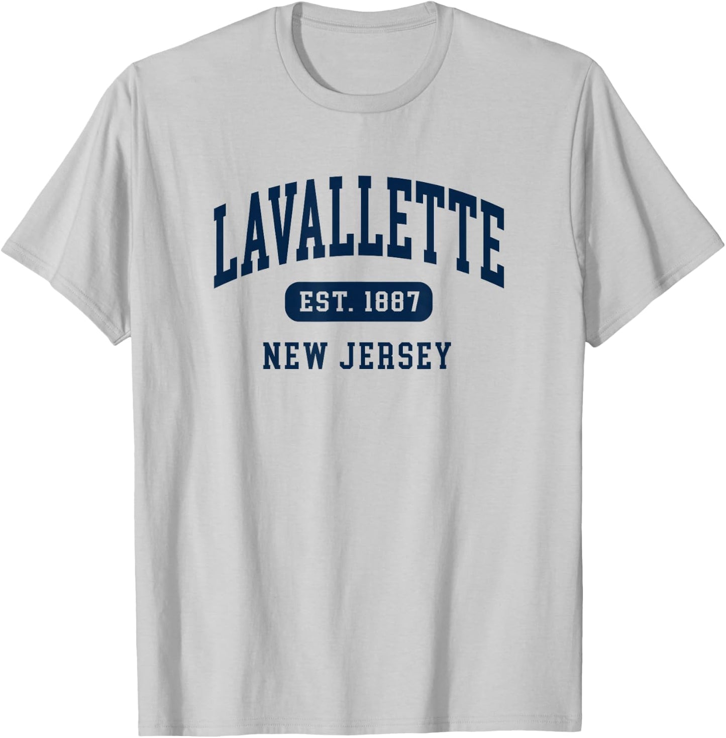 Lavallette New Jersey NJ Retro Est 1887 Vintage Souvenir T-Shirt - T-Shirt | Ash