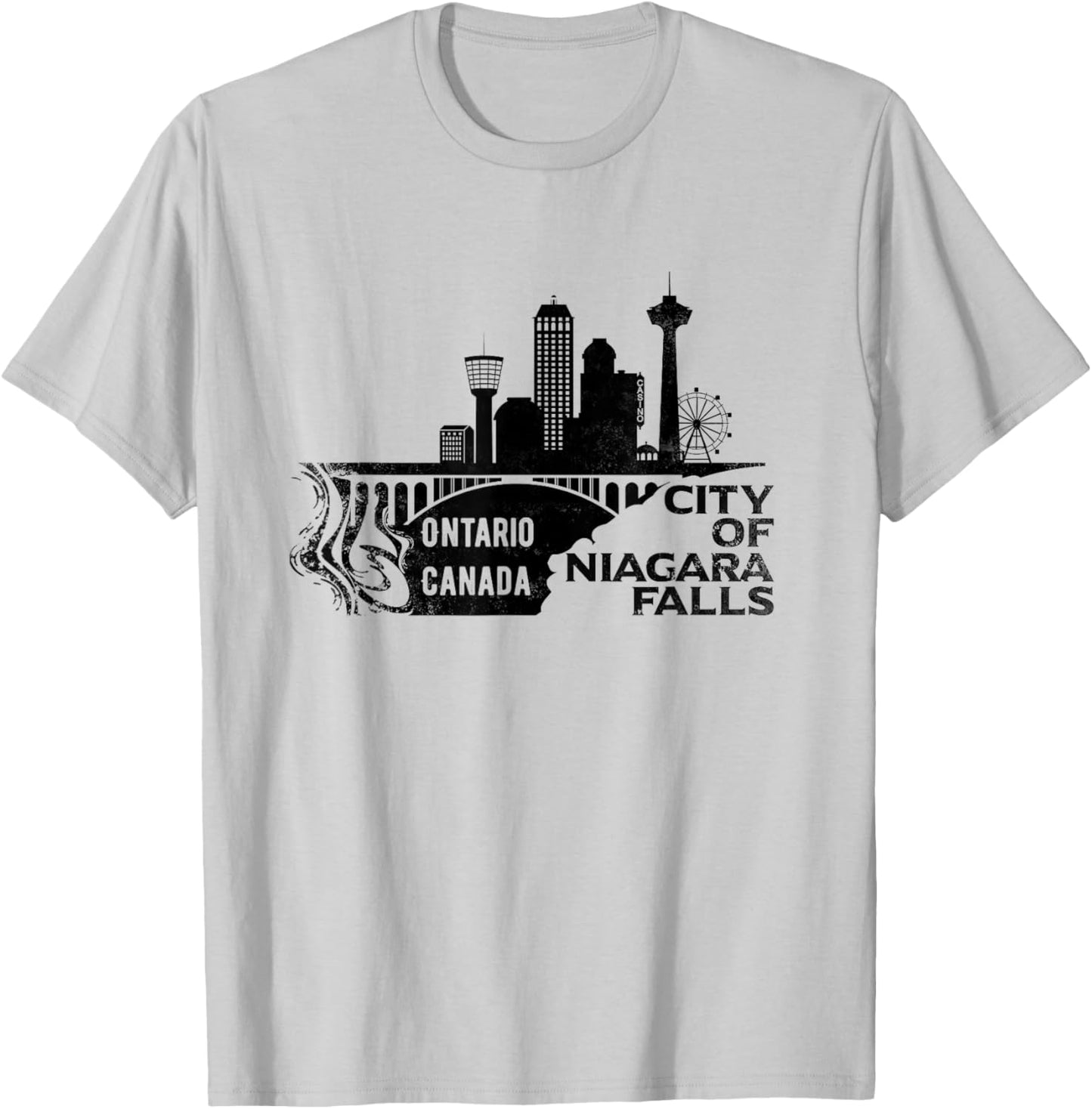 Niagara Falls Souvenir Ontario Canada T-Shirt - T-Shirt | Ash