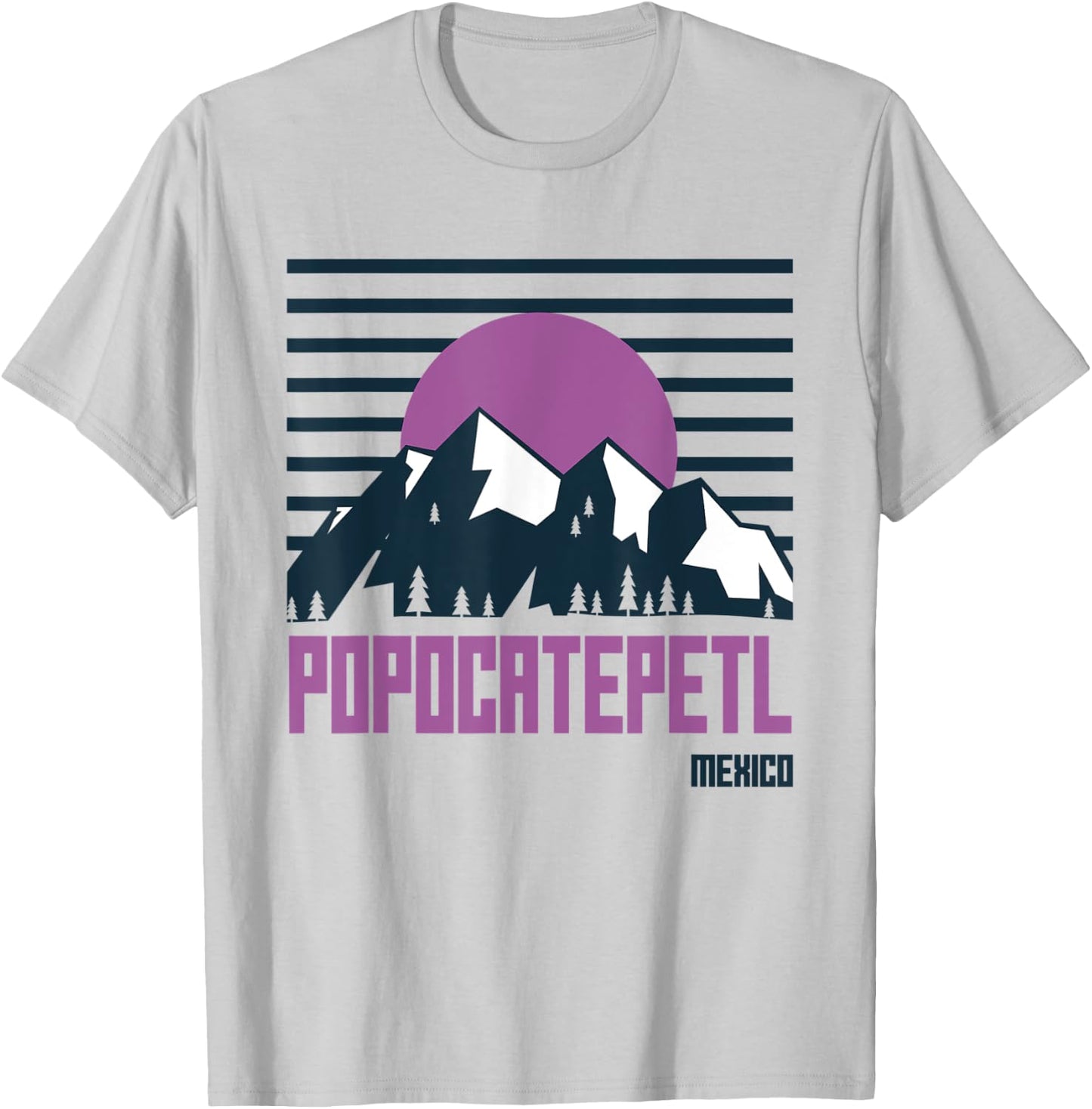Popocatepetl Mountains Mexico Hiking Outdoors T-Shirt - T-Shirt | Ash