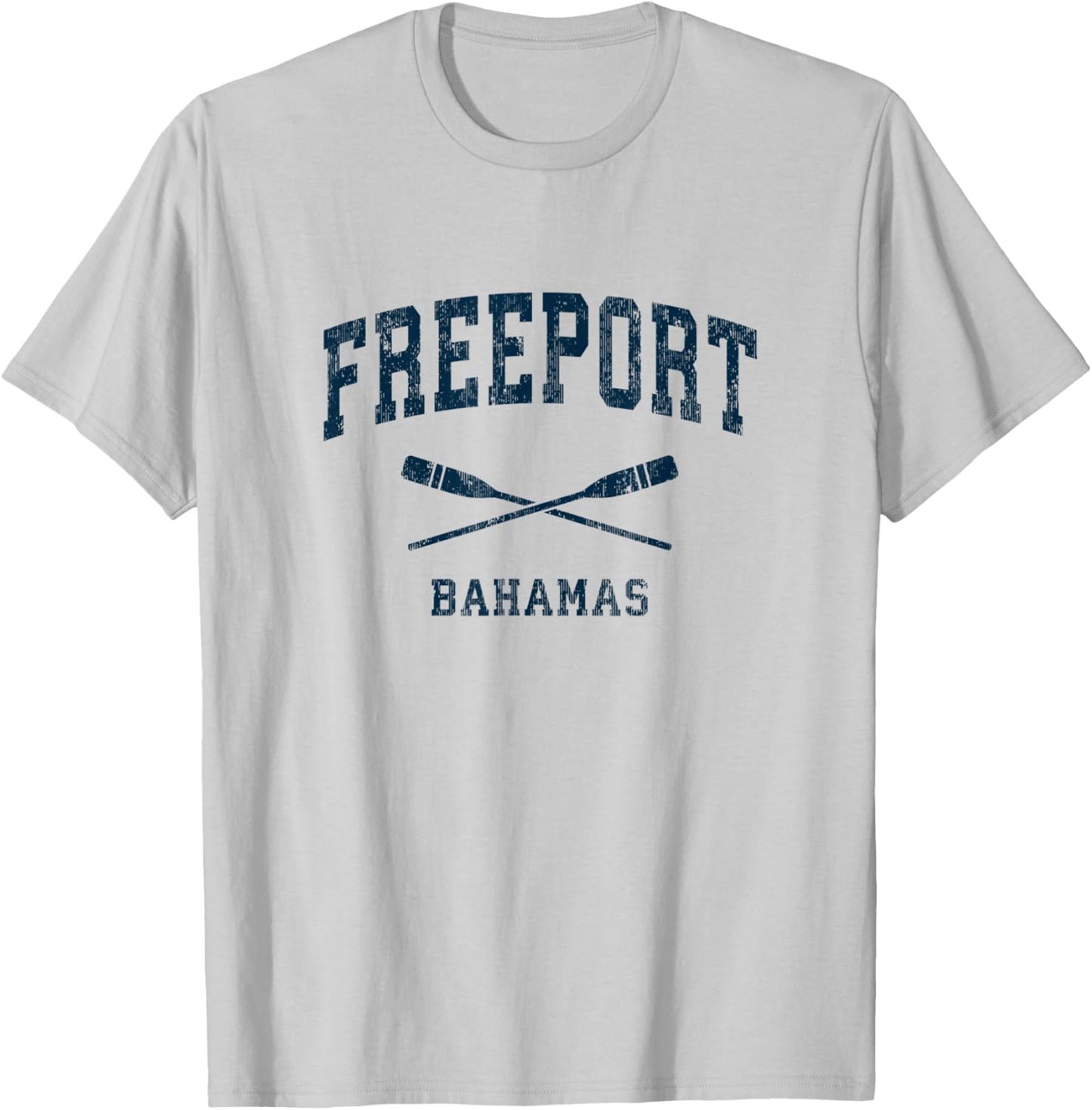 Freeport Bahamas Vintage Nautical Paddles Sports Oars T-Shirt - T-Shirt | Ash