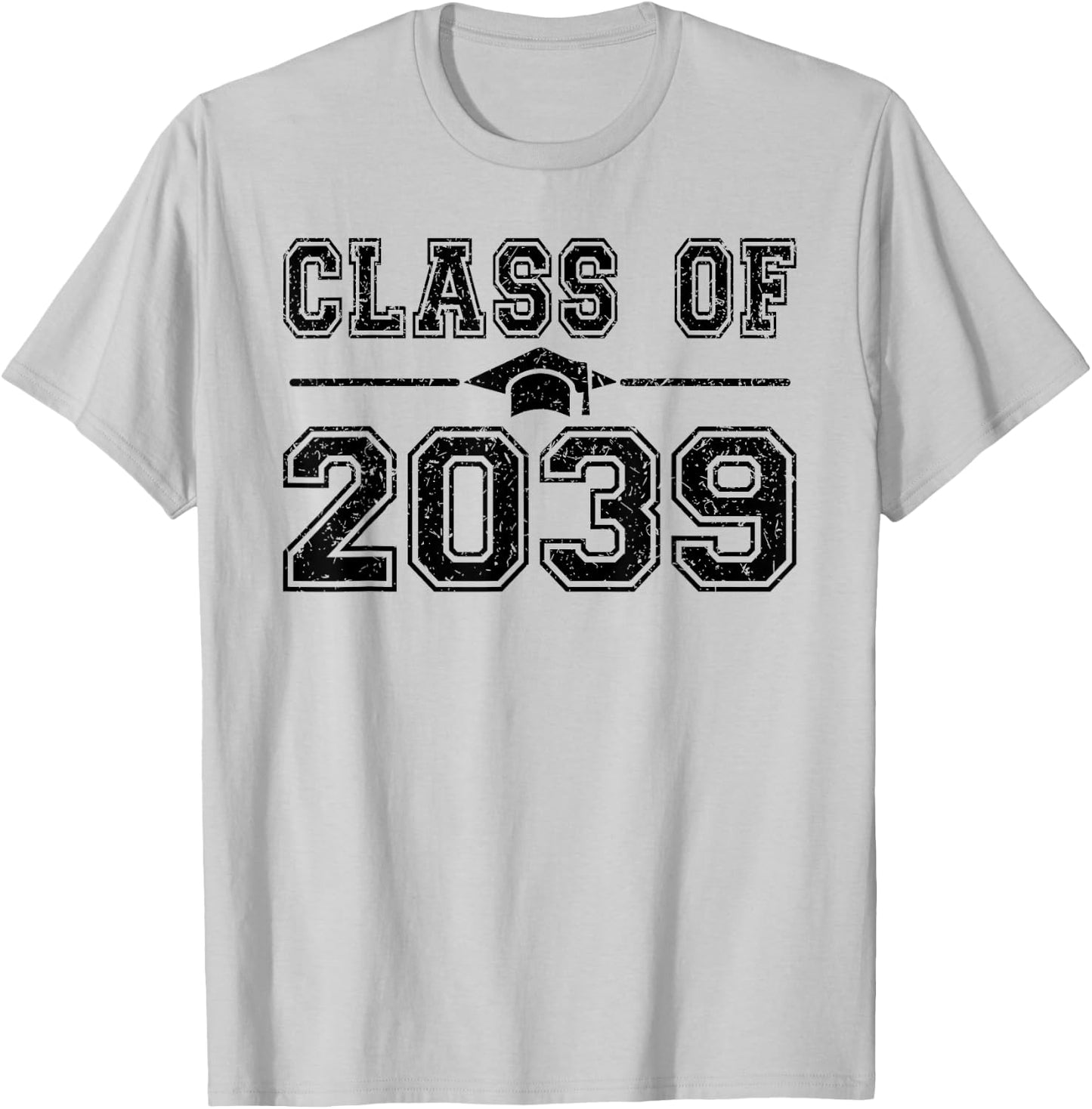 Class of 2039 Graduate 2039 First Day of School Grow With Me T-Shirt - T-Shirt | Ash