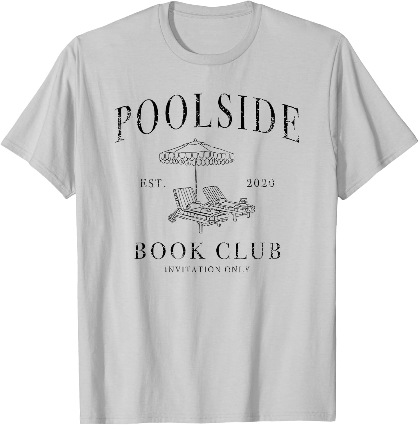 Poolside Book Club T-Shirt - T-Shirt | Ash