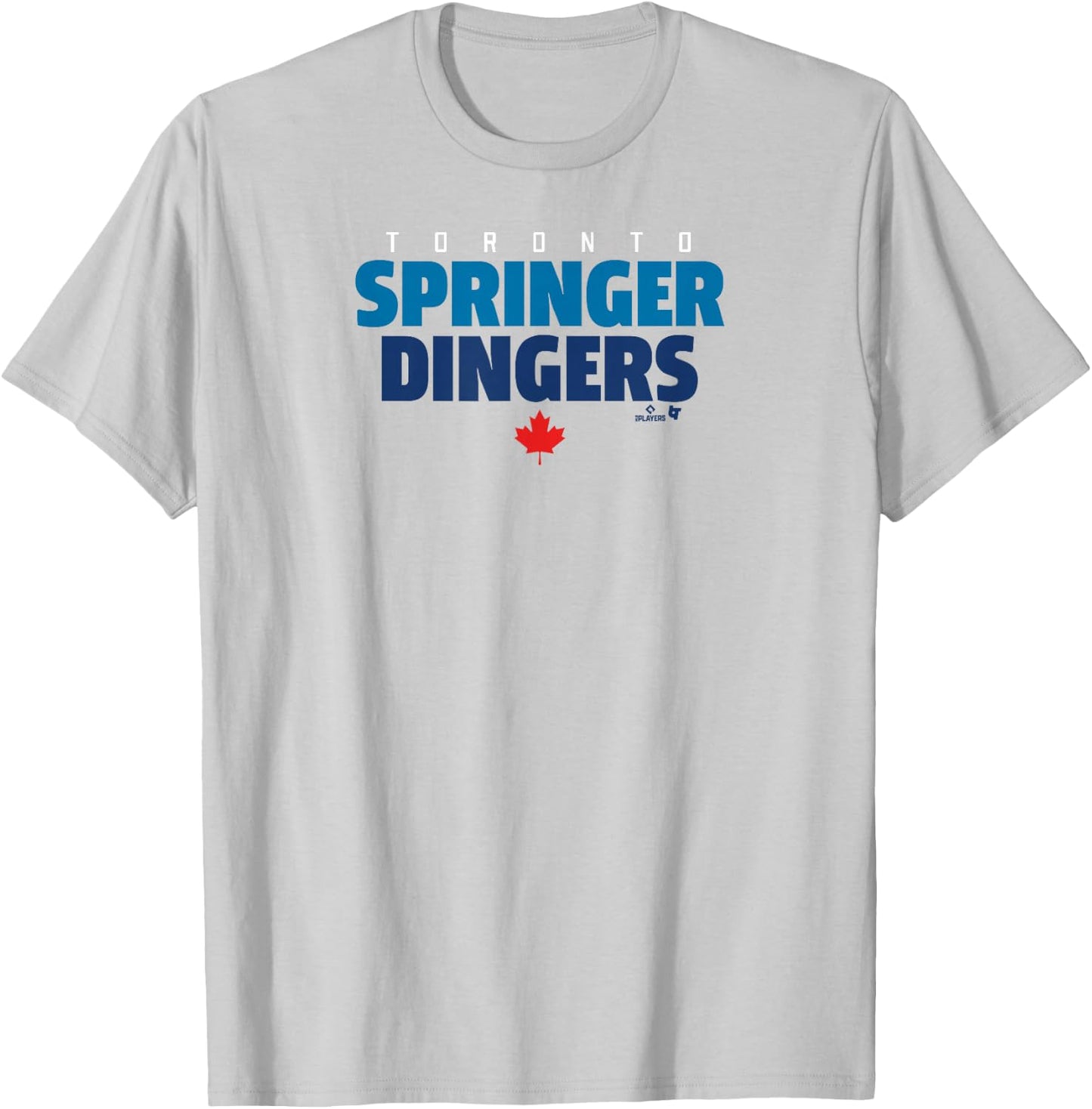 Officially Licensed George Springer-Toronto Springer Dingers T-Shirt - T-Shirt | Ash