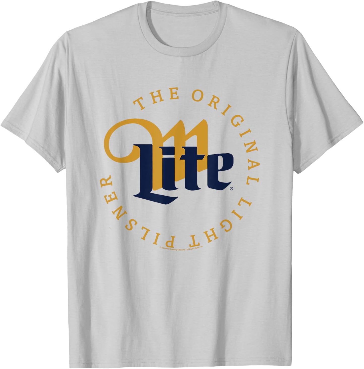Miller Lite The Original Light Pilsner Vintage Label T-Shirt - T-Shirt | Ash