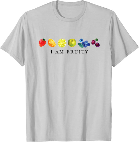 I Am Fruity LGBT Pride Flag Fruit Lover T-Shirt - T-Shirt | Ash