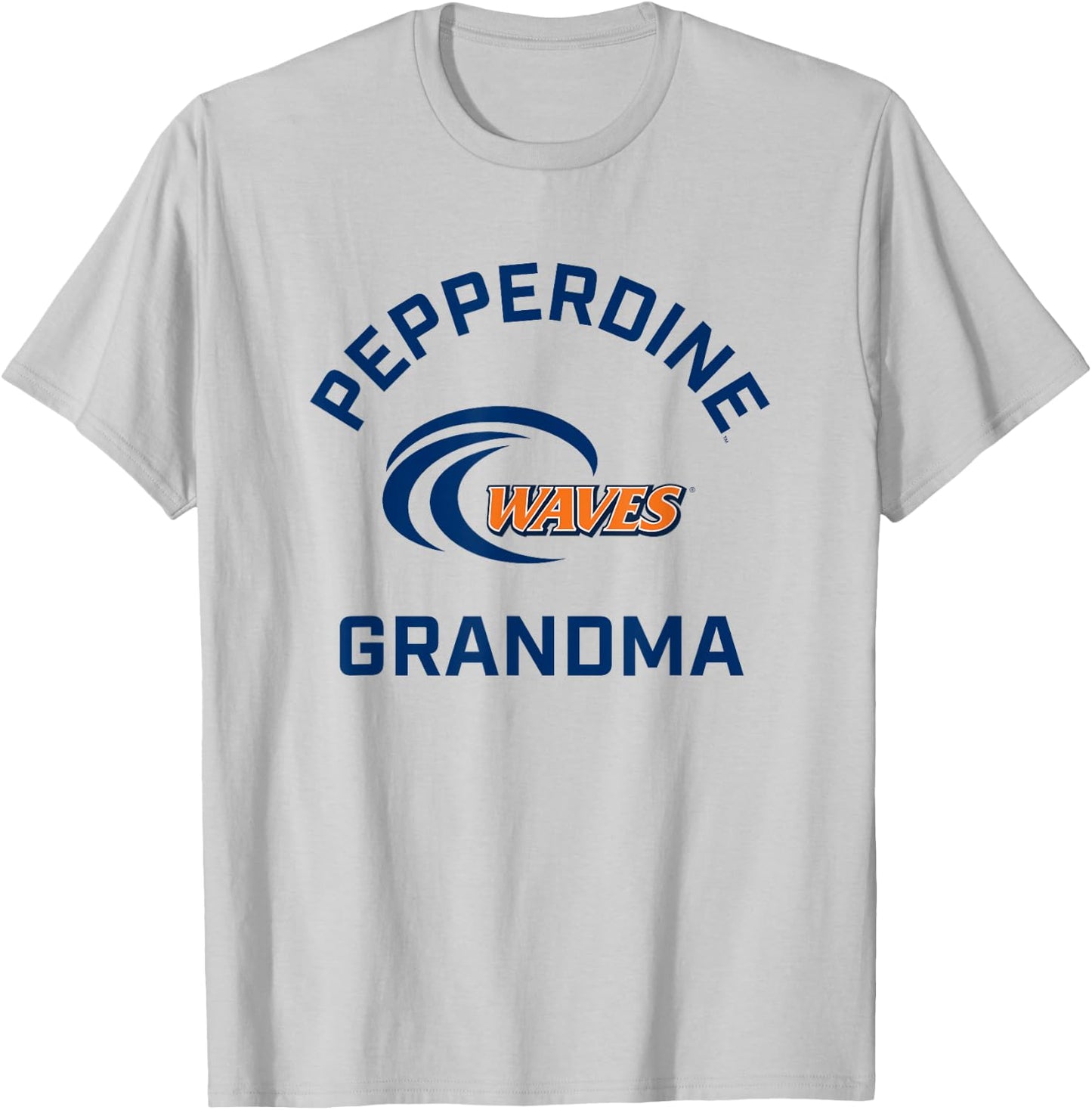 Pepperdine University Waves Arched Grandma T-Shirt - T-Shirt | Ash