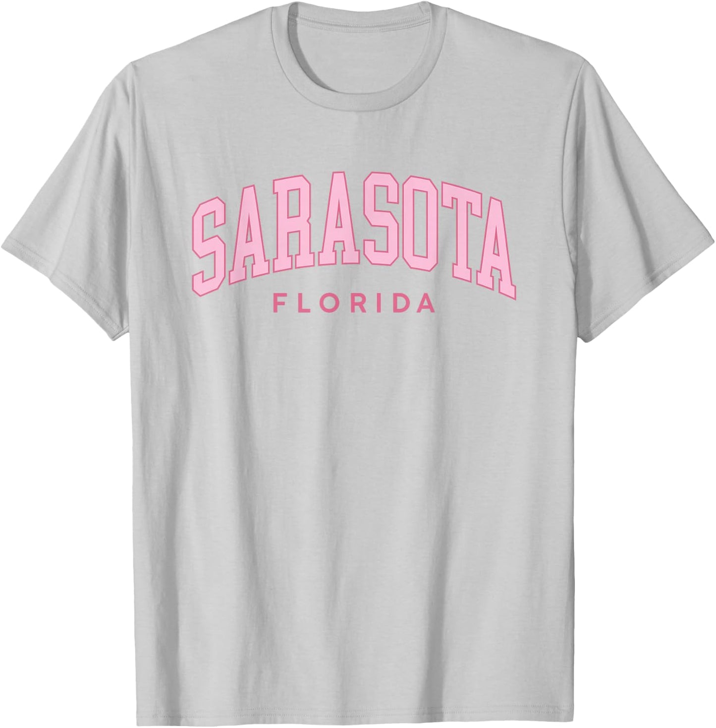 Sarasota Florida Retro Preppy Throwback Pink Girls T-Shirt - T-Shirt | Ash