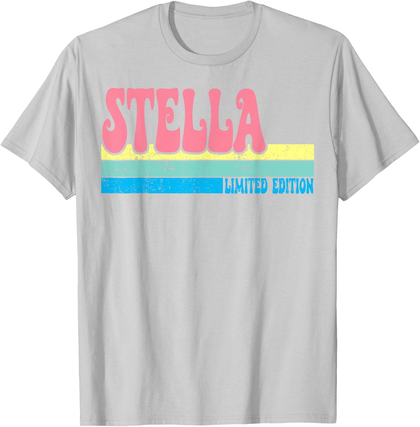 STELLA Name Personalized Cute Idea Groovy Women STELLA T-Shirt - T-Shirt | Ash