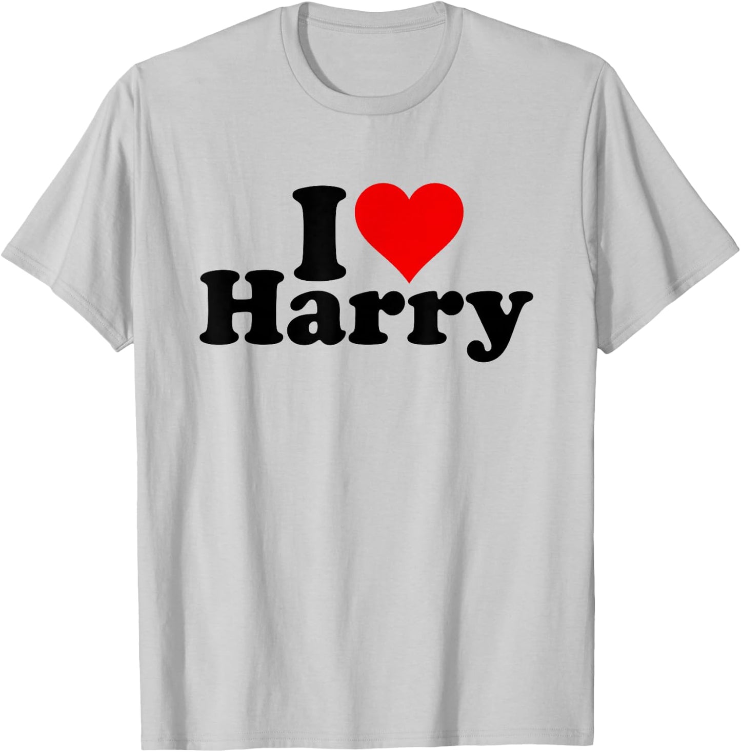 I Love Heart Harry T-Shirt - T-Shirt | Ash