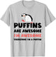 Puffin Shirt Seabird Iceland Sea Bird Puffins T-Shirt - T-Shirt | Ash