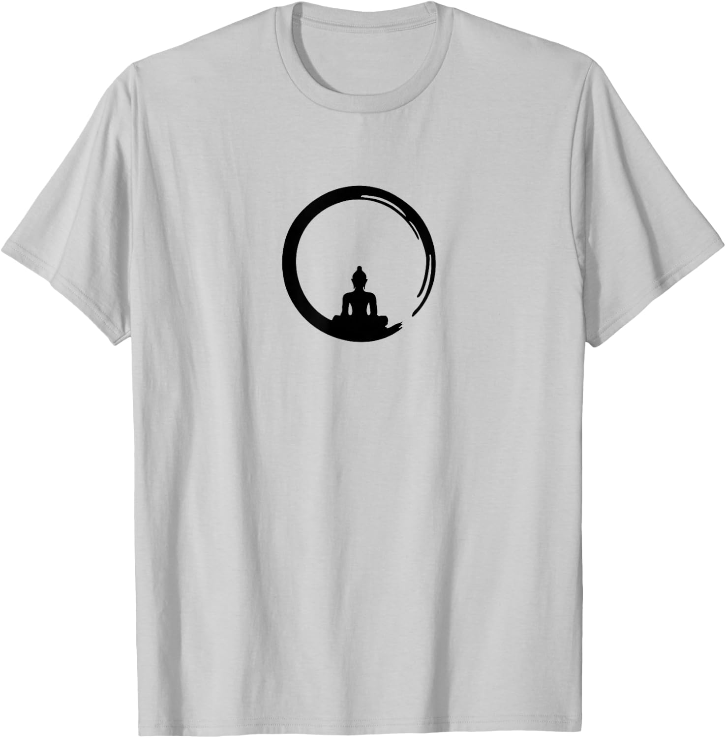 Enso, Zen, Circle, Buddha Meditation Japan Calligraphy Yoga T-Shirt - T-Shirt | Ash