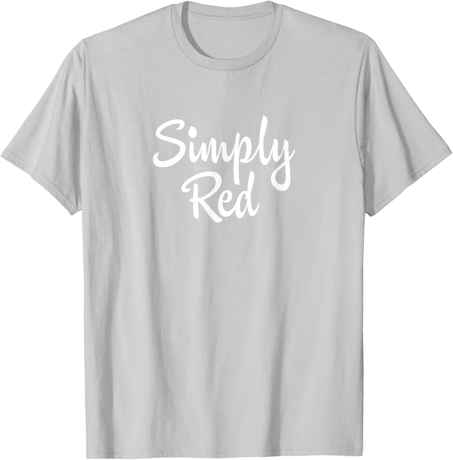 Simply Red "Script" T-Shirt - T-Shirt | Ash