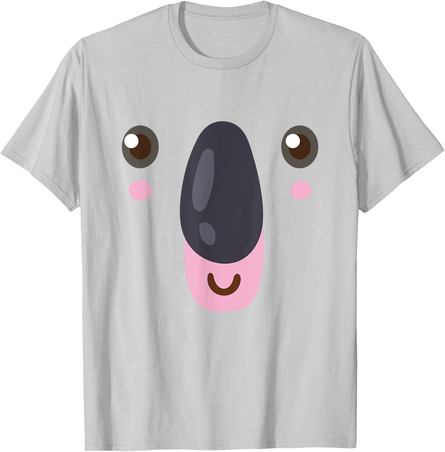 Halloween Koala Face Costume T-Shirt - T-Shirt | Ash