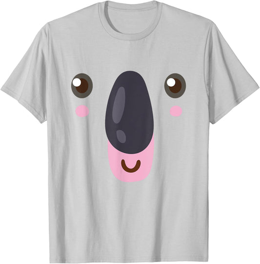 Halloween Koala Face Costume T-Shirt - T-Shirt | Ash