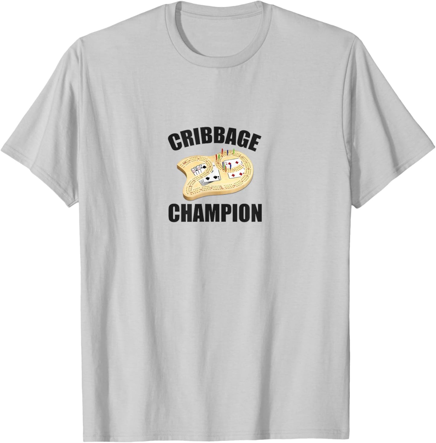 Cribbage Champion - Prize , Women Crib Champ T-Shirt - T-Shirt | Ash