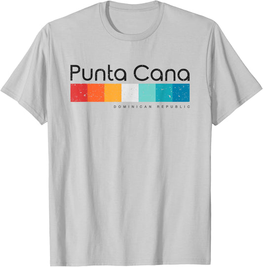 Vintage Punta Cana Dominican Republic Retro Design T-Shirt - T-Shirt | Ash