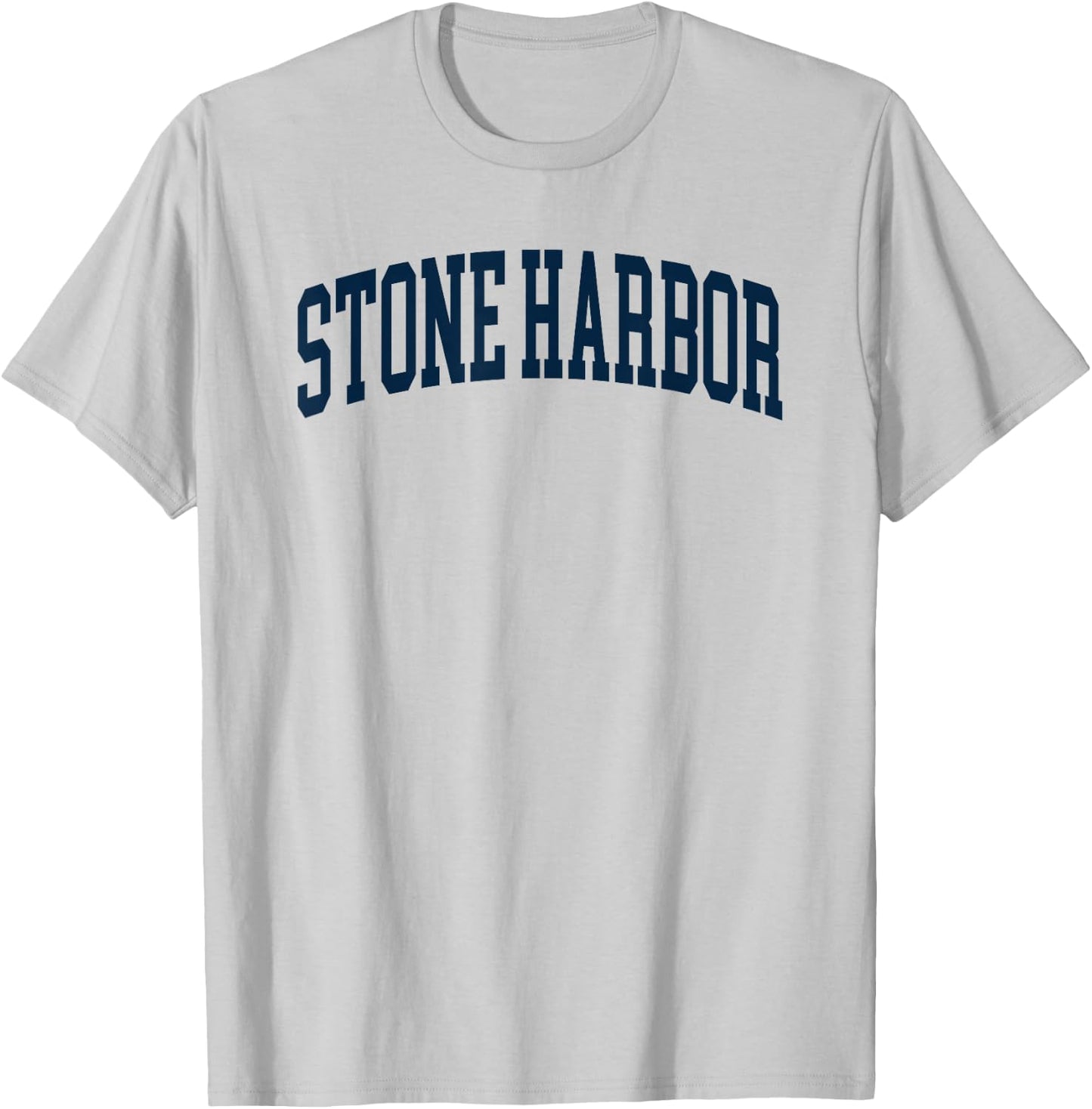 Stone Harbor New Jersey Retro Preppy Throwback T-Shirt - T-Shirt | Ash