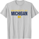 University of Michigan Wolverines U of M Stacked T-Shirt - T-Shirt | Ash