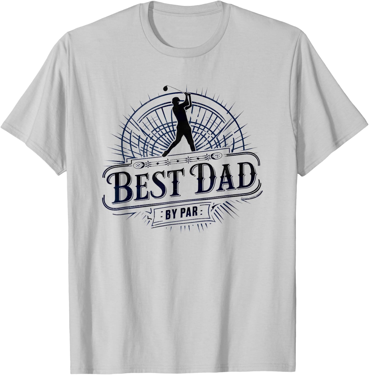 Cool Golf for Dad Best Dad By Par Father's Day Golf T-Shirt - T-Shirt | Ash
