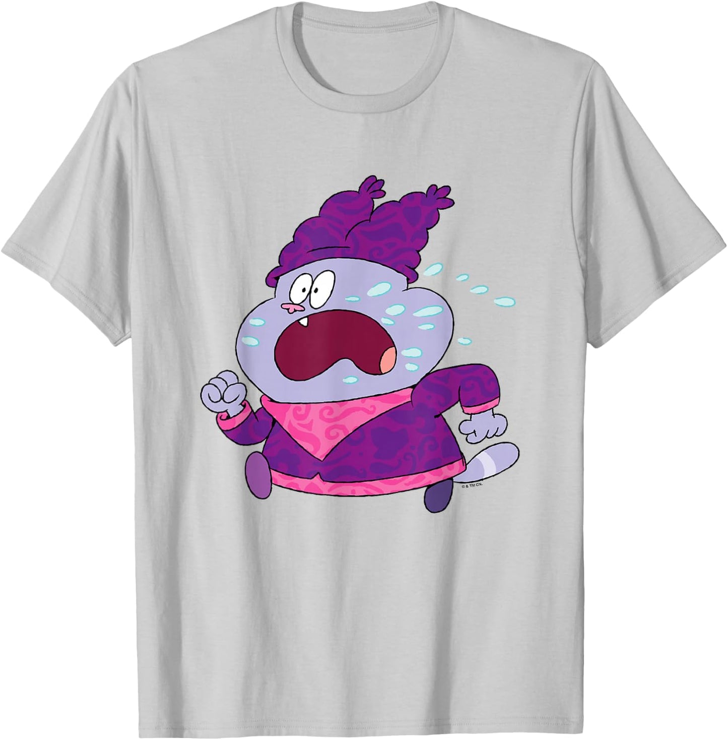 Chowder Valentine's Day Sweating & Running Away From Panini T-Shirt - T-Shirt | Ash