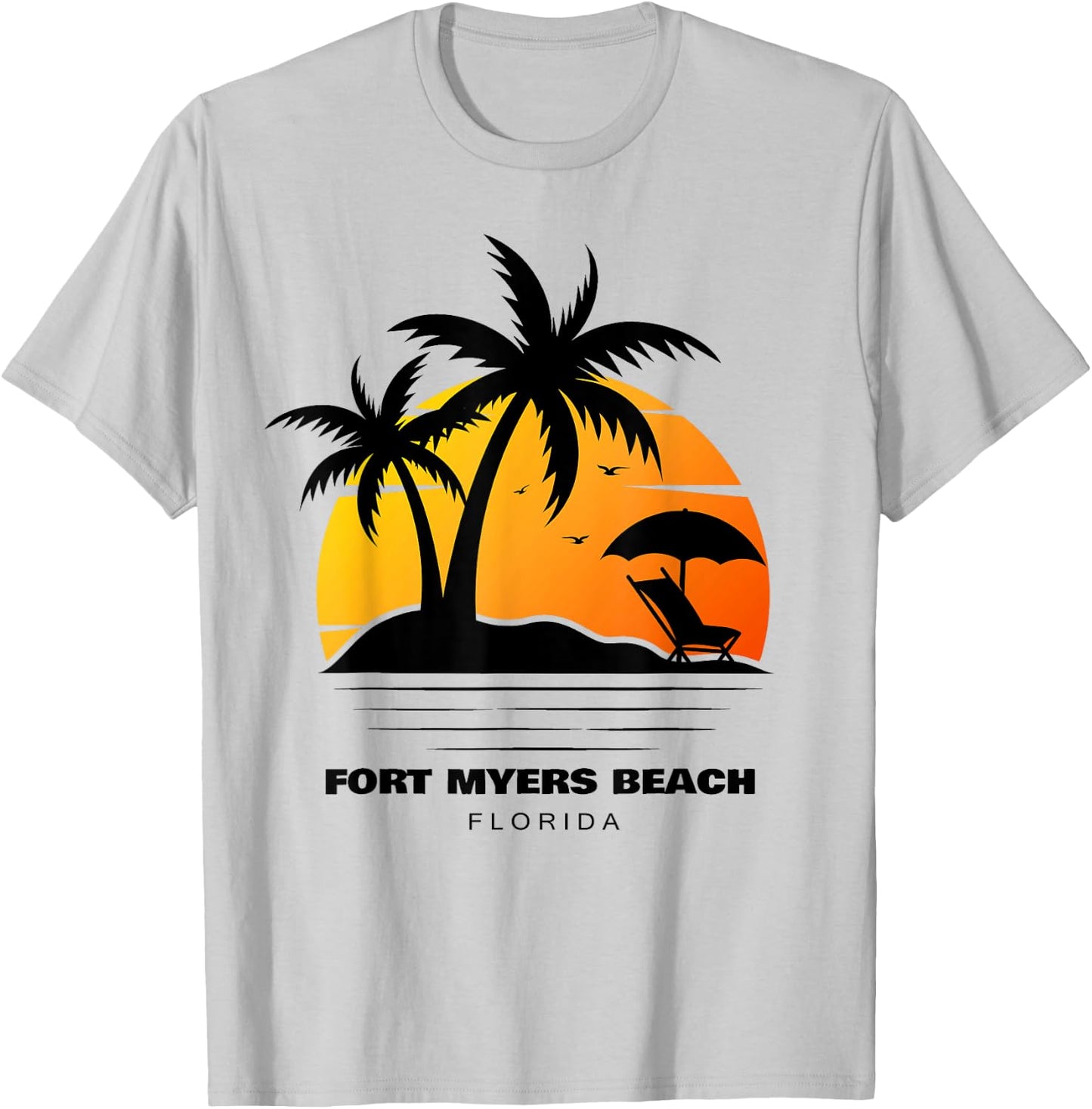 Fort Myers Beach Florida T-Shirt - T-Shirt | Ash