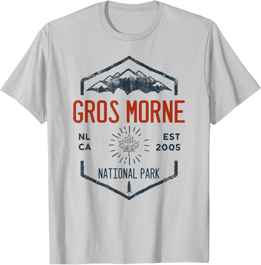 Gros Morne National Park Canada Vintage T-Shirt - T-Shirt | Ash