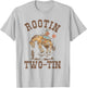Rootin Two-tin 2nd Birthday 2 Year Old Western Cowboy Bday T-Shirt - T-Shirt | Ash