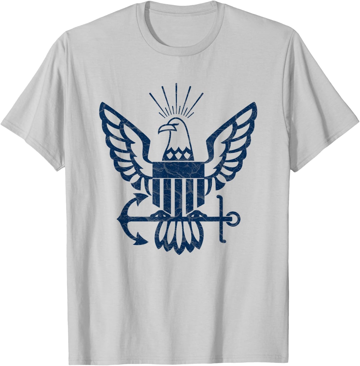 U.s. Navy Logo T-Shirt - T-Shirt | Ash
