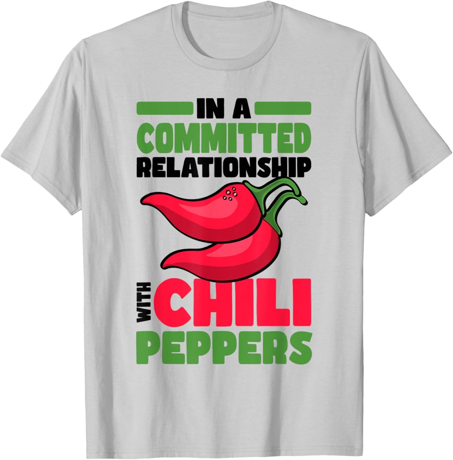 Spicy Food Lover Chili T-Shirt - T-Shirt | Ash