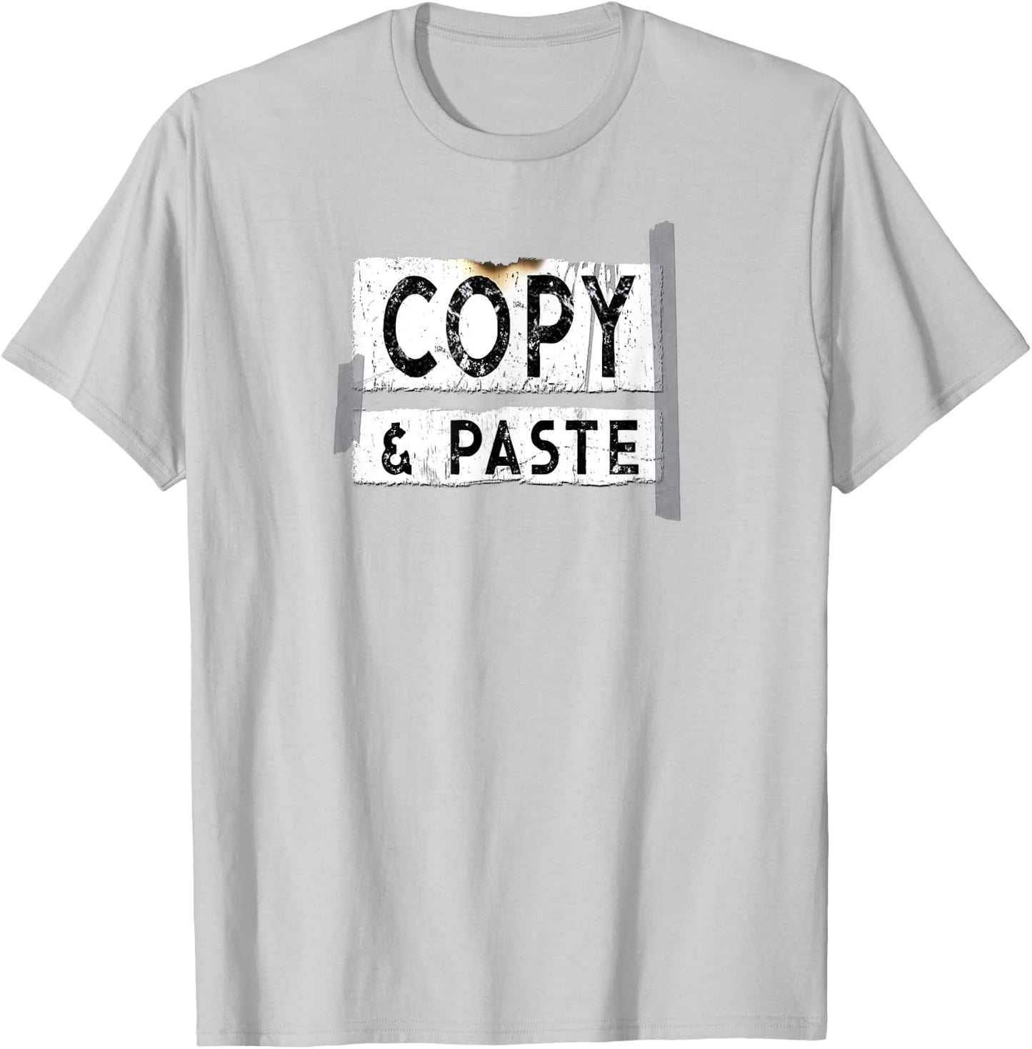 Copy & Paste Computer Geek T-Shirt - T-Shirt | Ash