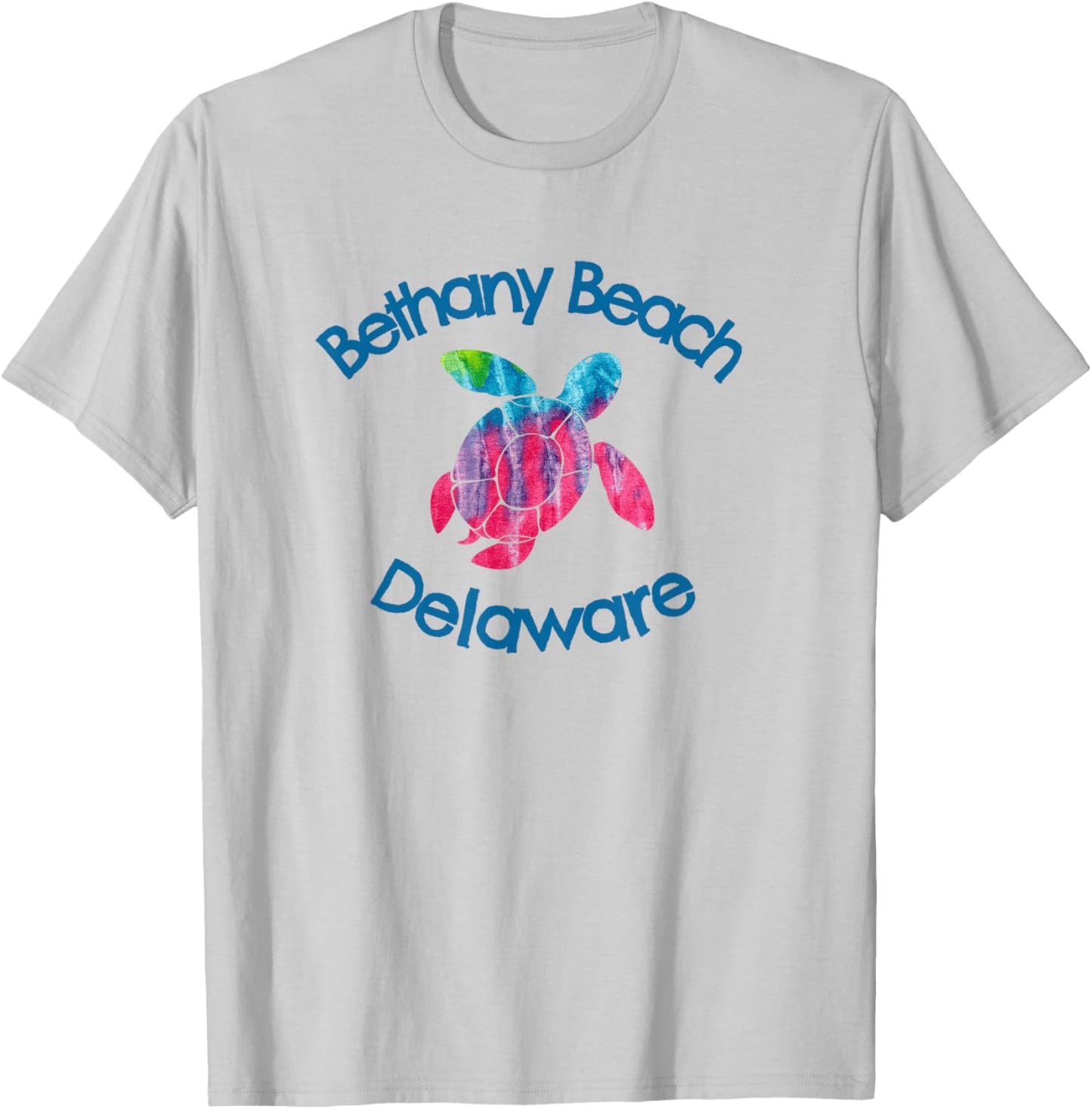 Bethany Beach Delaware Coastal Rustic Watercolor Turtle T-Shirt - T-Shirt | Ash