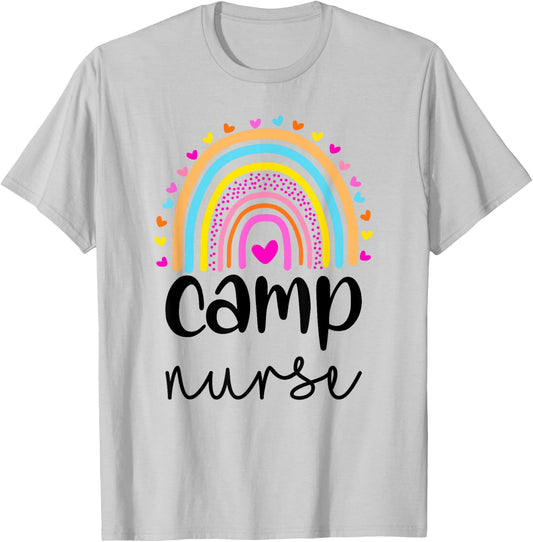 Camp Nurse Camp Nurse Nurses Day T-Shirt - T-Shirt | Ash