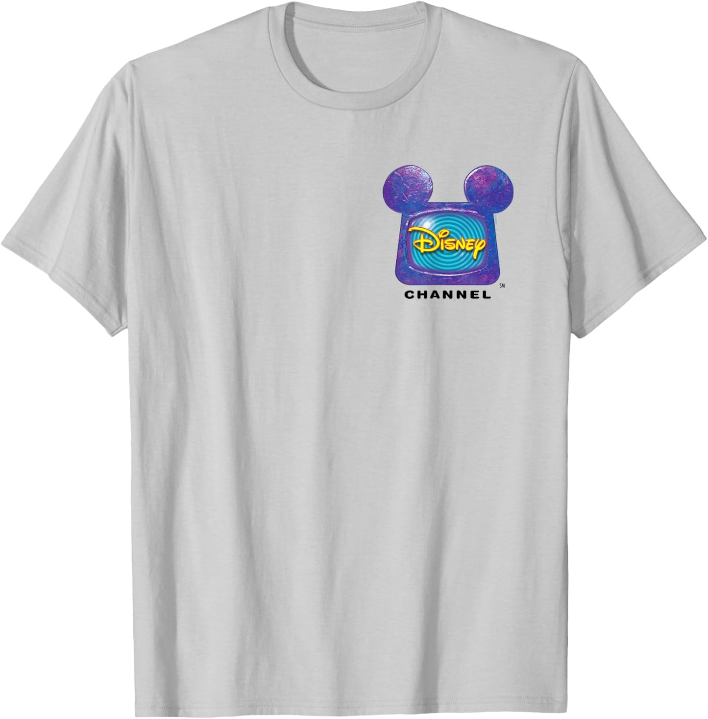 Disney Channel Official Mickey Mouse TV Retro 1999 Logo T-Shirt - T-Shirt | Ash
