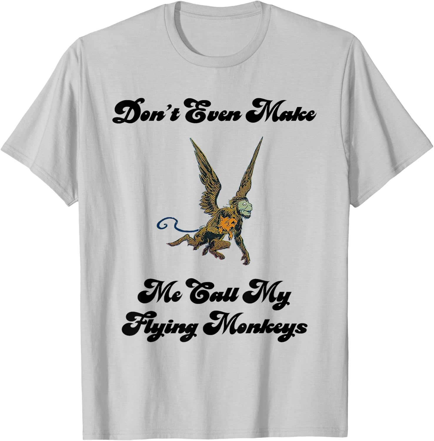 Wizard Flying Monkey Funny T-Shirt - T-Shirt | Ash