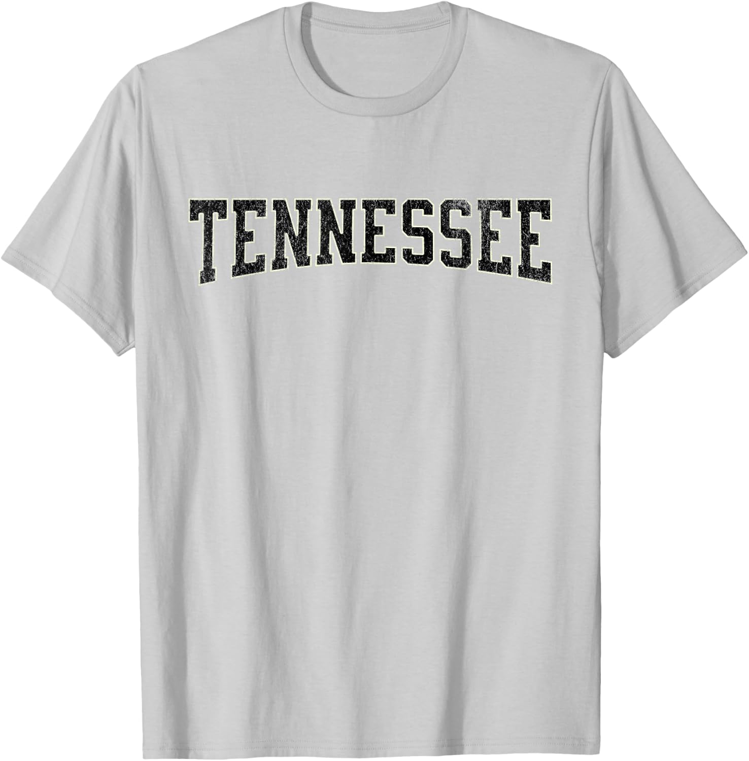 Vintage Tennessee Distressed Print on Orange T-Shirt - T-Shirt | Ash