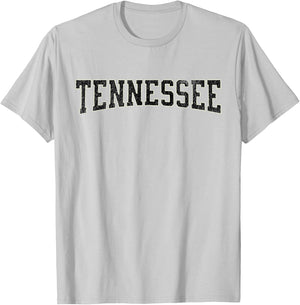 Vintage Tennessee Distressed Print on Orange T-Shirt - T-Shirt | Ash