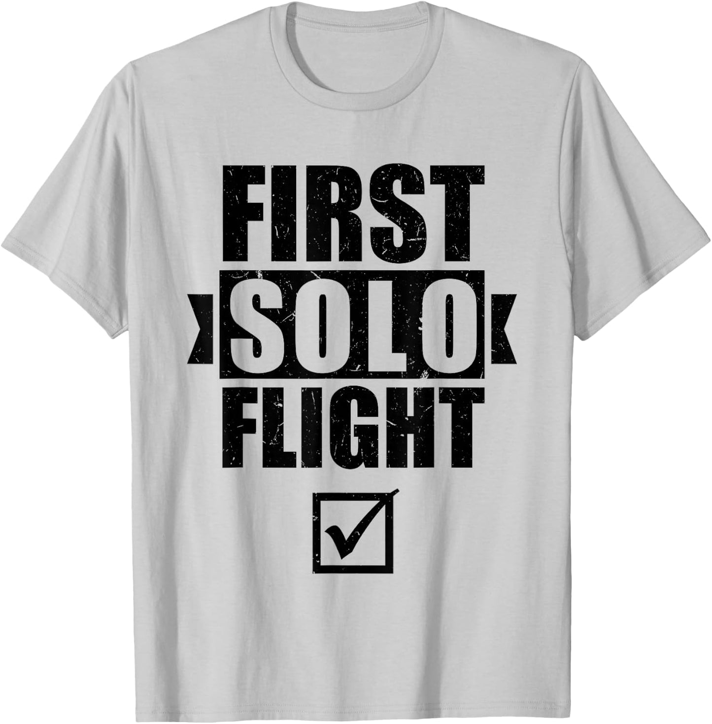 First Solo Flight T-Shirt - T-Shirt | Ash