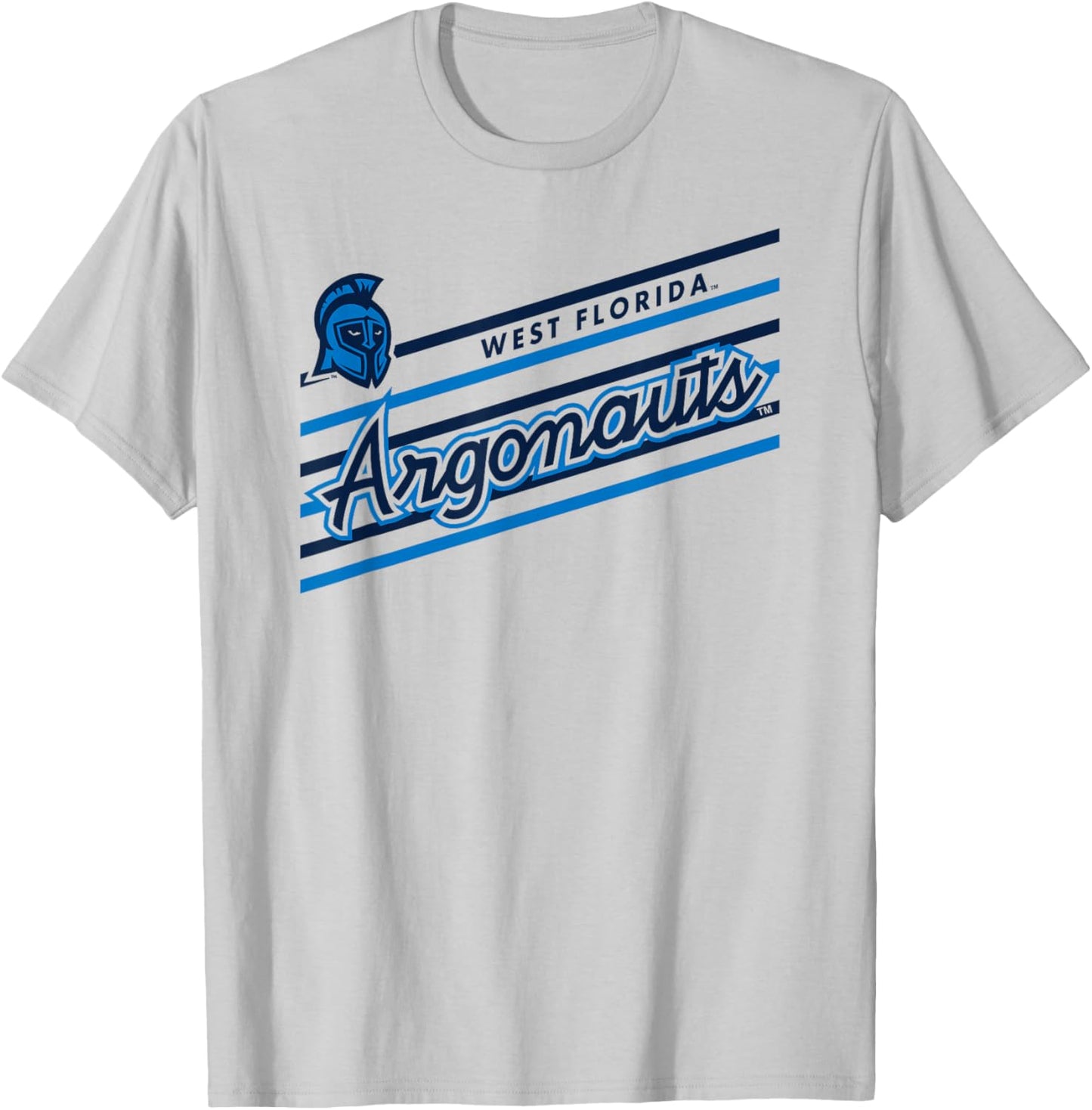 West Florida Argonauts Retro Performer White T-Shirt - T-Shirt | Ash