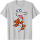 Sesame Street Big Bird Radar Face Halloween Costume T-Shirt - T-Shirt | Ash