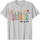 Retro Groovy Senior 25 Class Of 2025 Graduation Flower T-Shirt - T-Shirt | Ash
