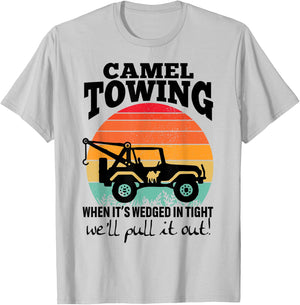 Retro Camel Towing Sarcastic Quotes Life Without Me Funny T-Shirt - T-Shirt | Ash
