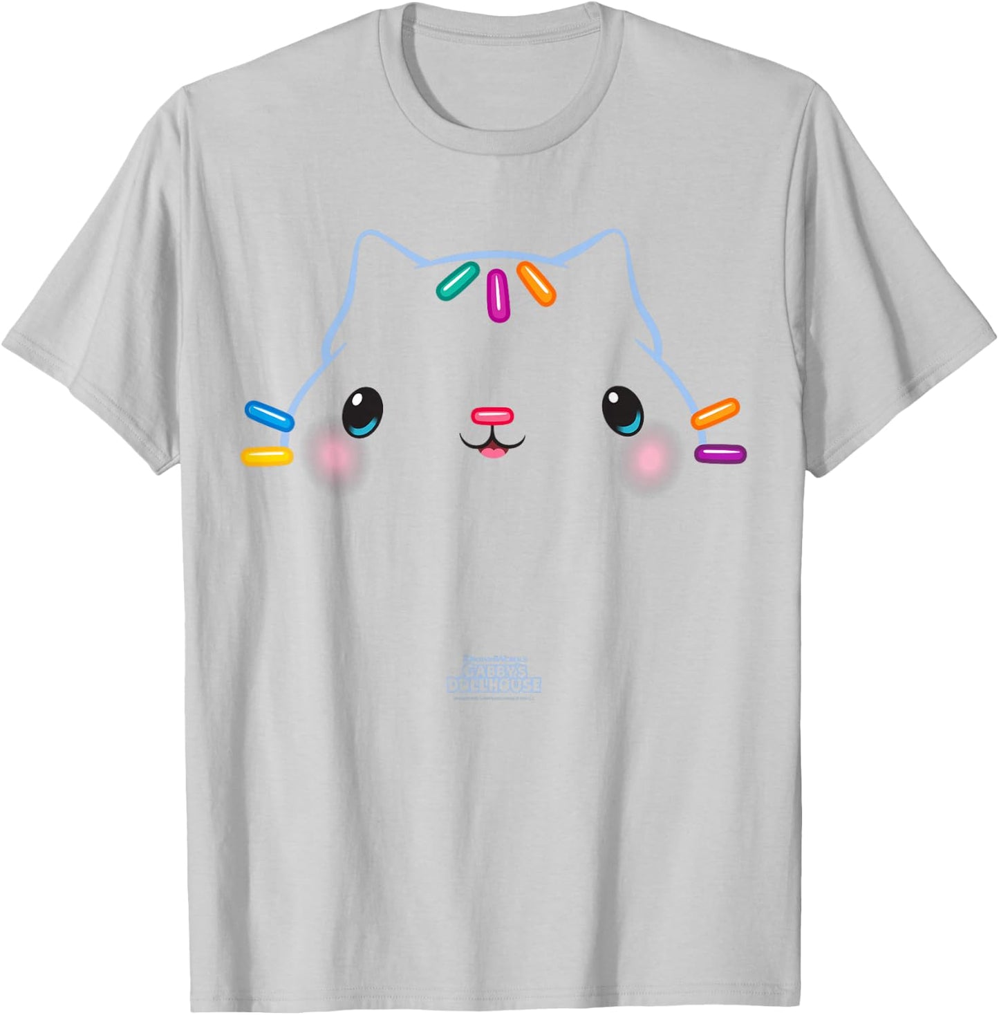 DreamWorks Gabby's Dollhouse Cakey Cat Big Face Halloween T-Shirt - T-Shirt | Ash