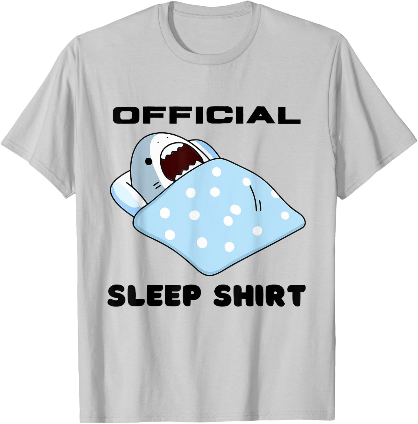 Shark Official Napping Pajamas Nightgown T-Shirt - T-Shirt | Ash