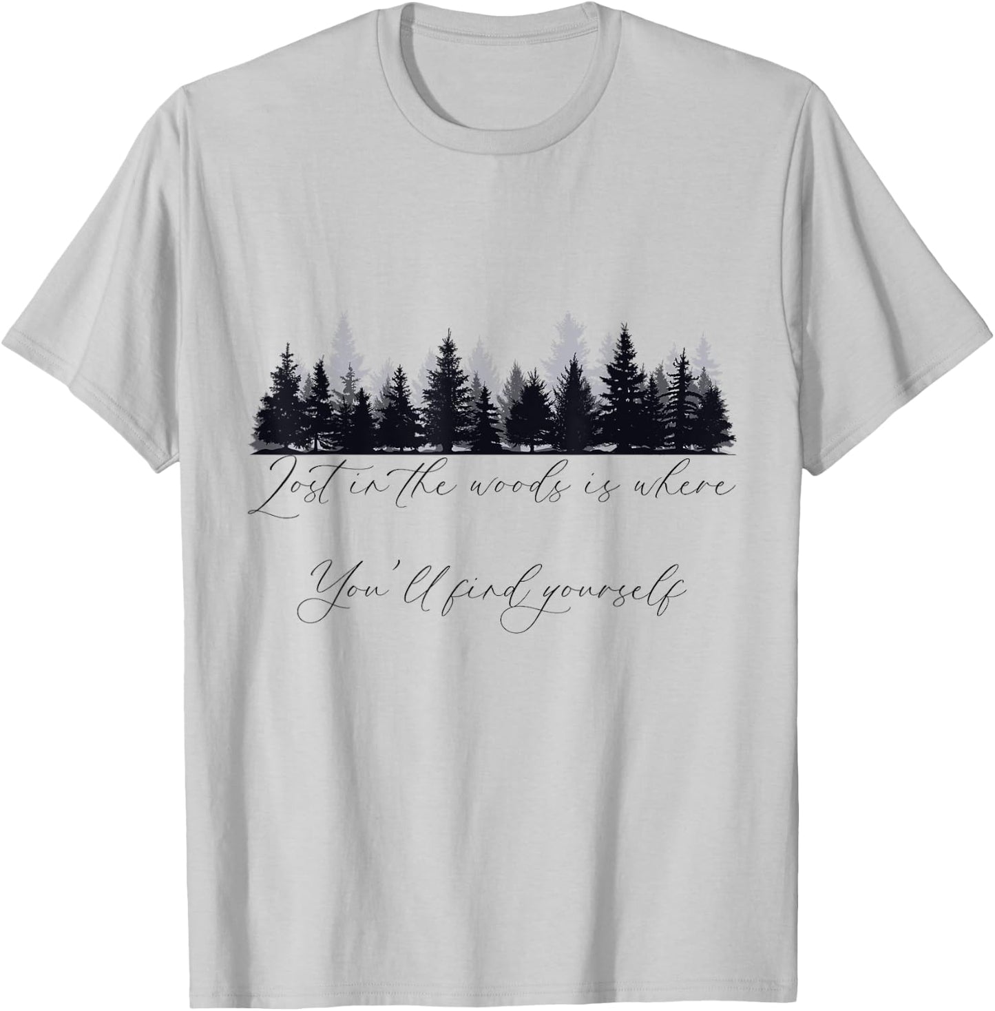 Woodland, Hiking, Quote About Loving Walks In The Woods T-Shirt - T-Shirt | Ash