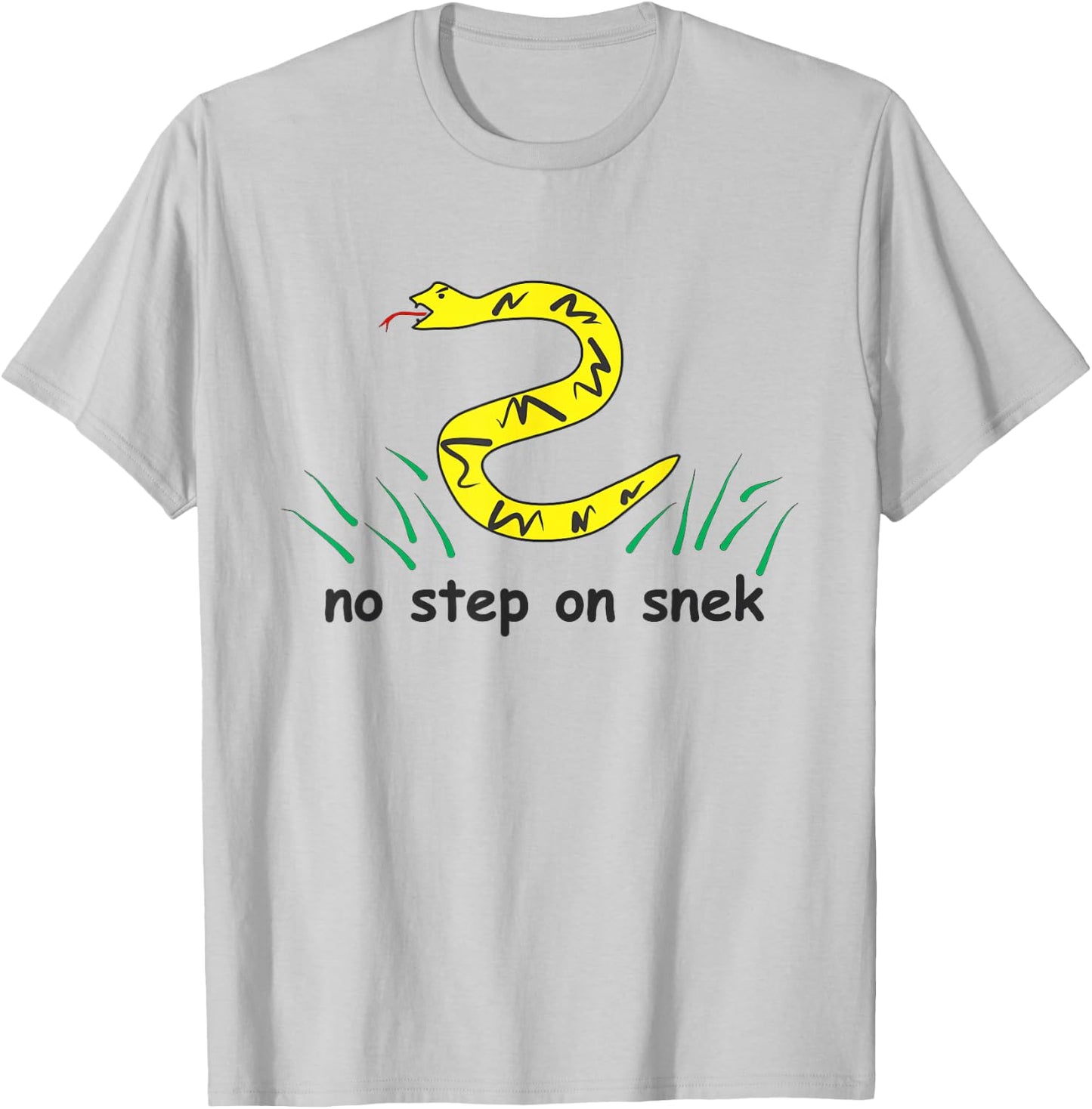 No Step on Snek | NickerStickers Don't Tread Snake T-Shirt - T-Shirt | Ash