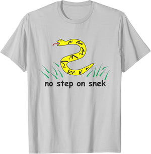 No Step on Snek | NickerStickers Don't Tread Snake T-Shirt - T-Shirt | Ash